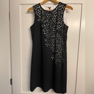 Calvin Klein Black Floral Dress Size 6